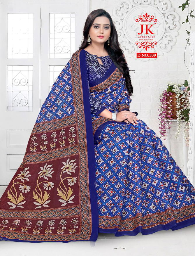 Jk Vaishali 5 Casual Wear Cotton Printed Designer Saree Collection 